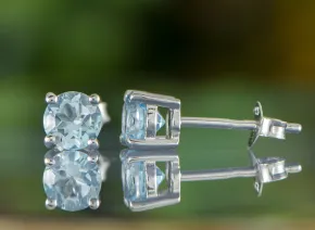 Cercei cu Topaz Albastru