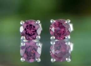 Cercei cu Granat-Rodolite 5mm