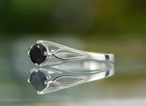 Inel cu Turmalină Neagră 5mm
