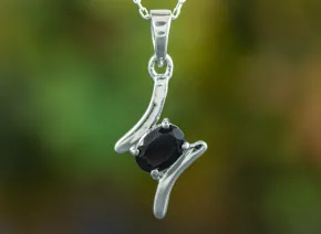 Pandantiv cu Turmalină Neagră 7x5mm