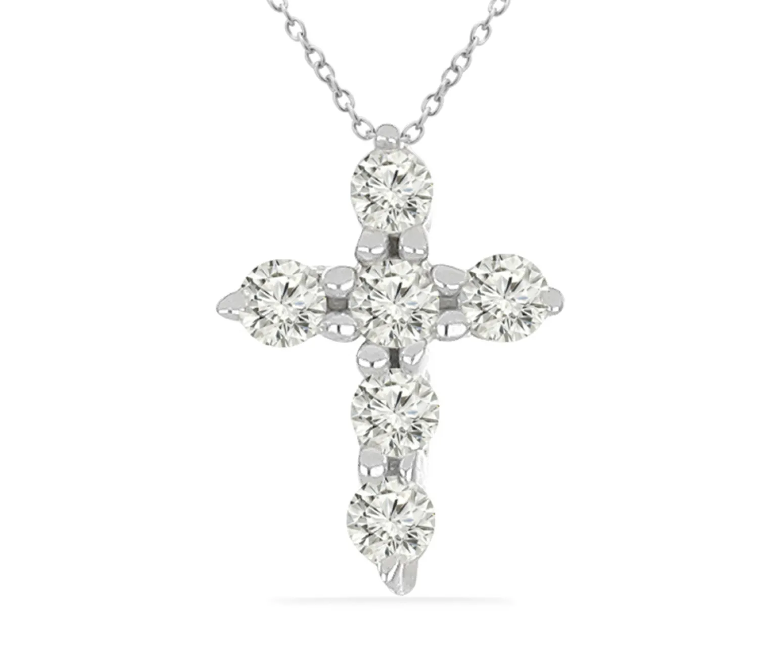 Cruciuliță din Argint cu Diamante