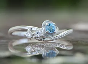 Inel cu Topaz Albastru
