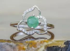 Inel din Argint cu Smarald (Emerald)