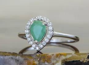 Inel din Argint cu Smarald (Emerald)