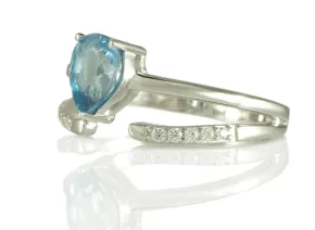Inel cu Topaz Albastru