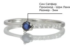 Inel cu Safir Albastru