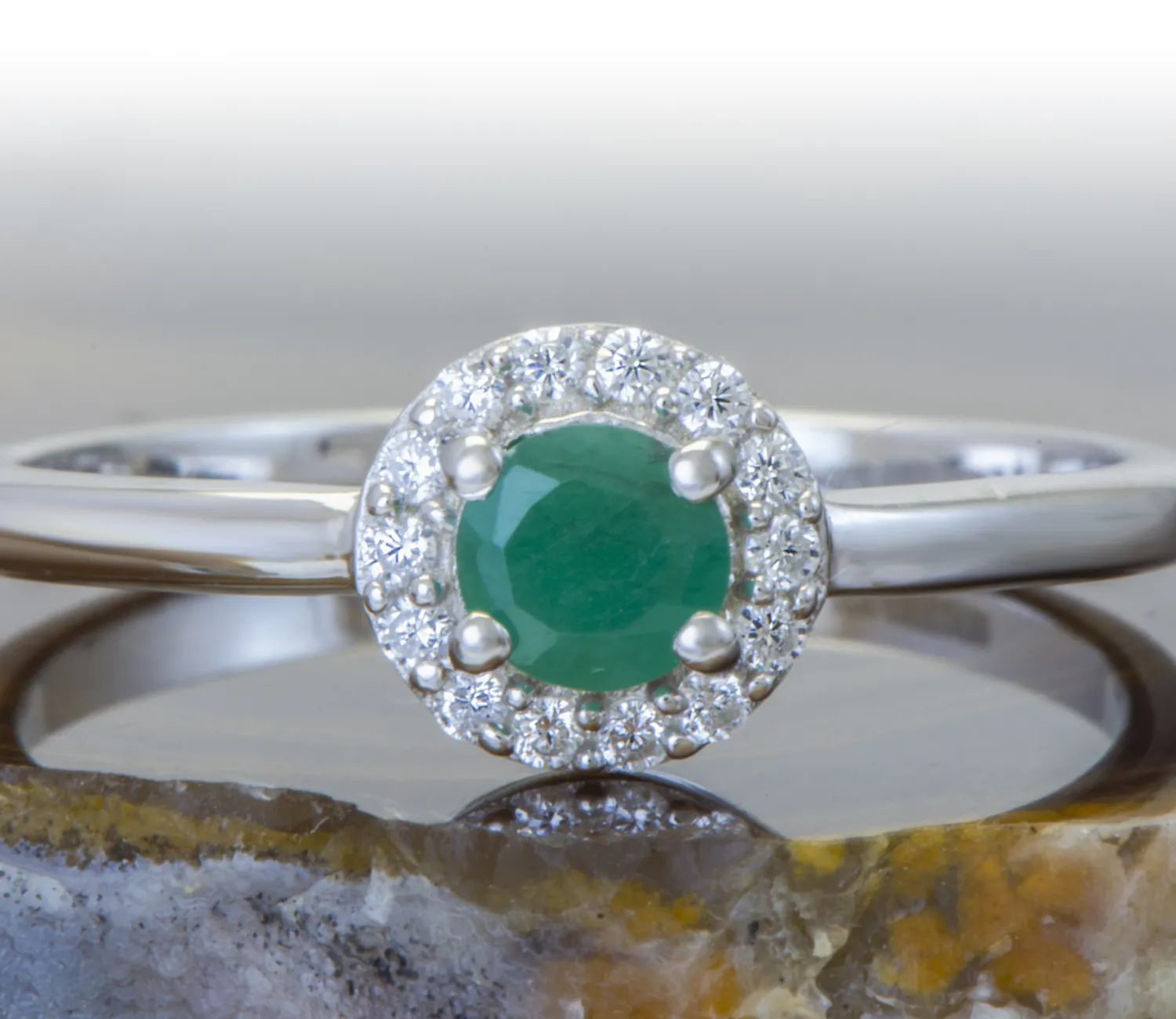 Inel din argint cu Smarald (Emerald)