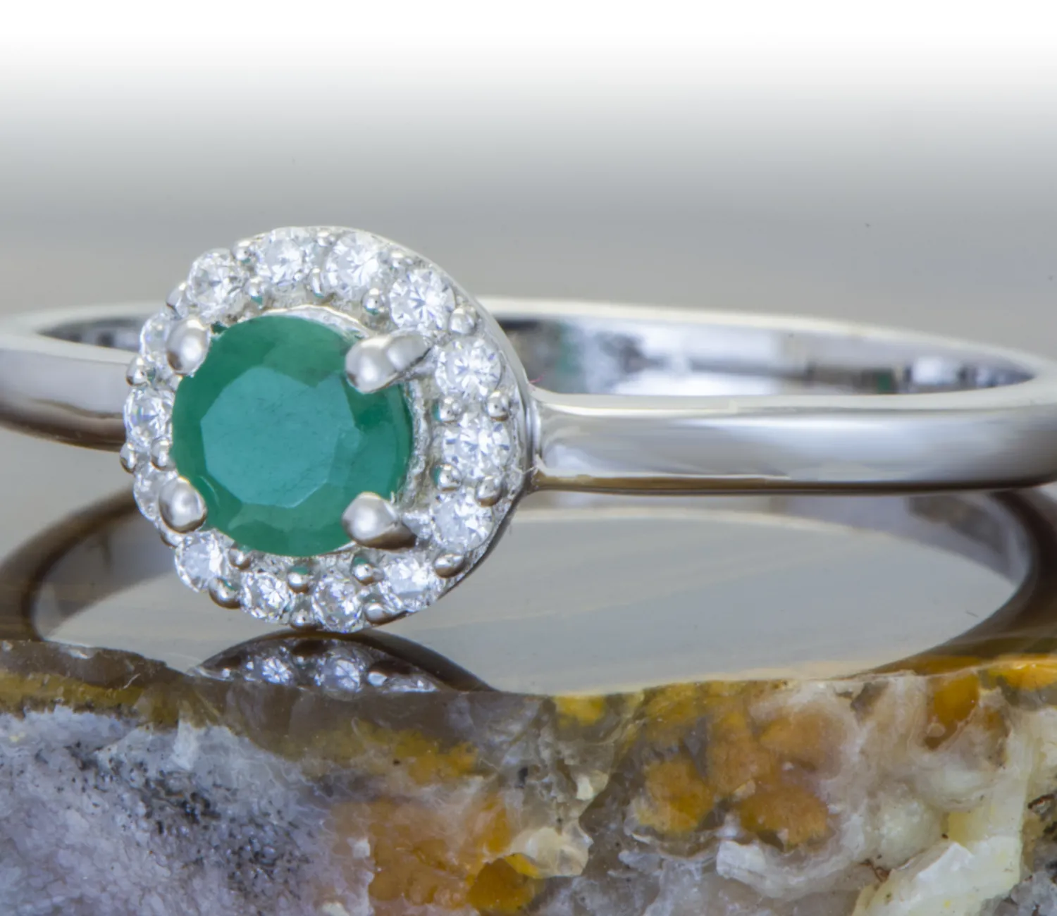 Inel din argint cu Smarald (Emerald)