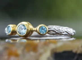 Inel cu Topaz Albastru