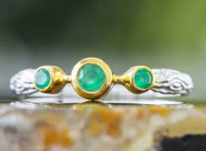Inel cu Agat Verde