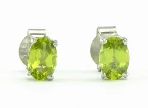 Cercei de argint cu Peridot