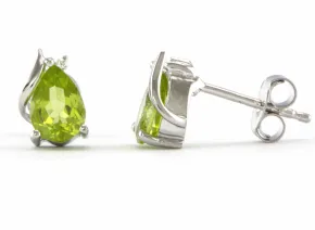 Cercei de argint cu Peridot