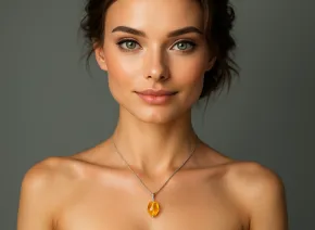 Pandantiv delicat cu citrin