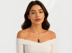 Pandantiv cu Turmalină Neagră Brută AA