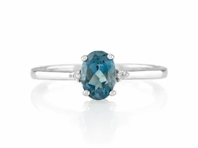 Inel de argint cu topaz London